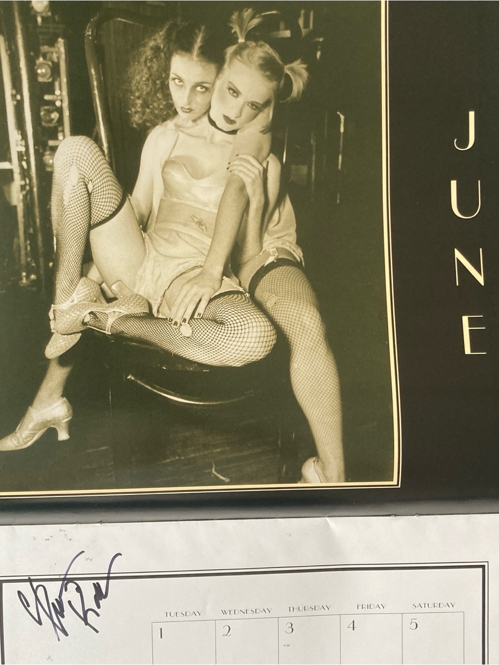 THE Kit Kat Girls Kalendar Calendar 1999 Cabaret broadway Revival Signed By Two - Picture 7 of 10